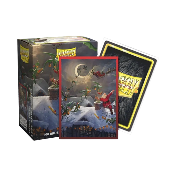 Dragon Shield Brushed Art Sleeves Standard Size 100pcs - Christmas 2023-Dragon Shield-Ace Cards & Collectibles