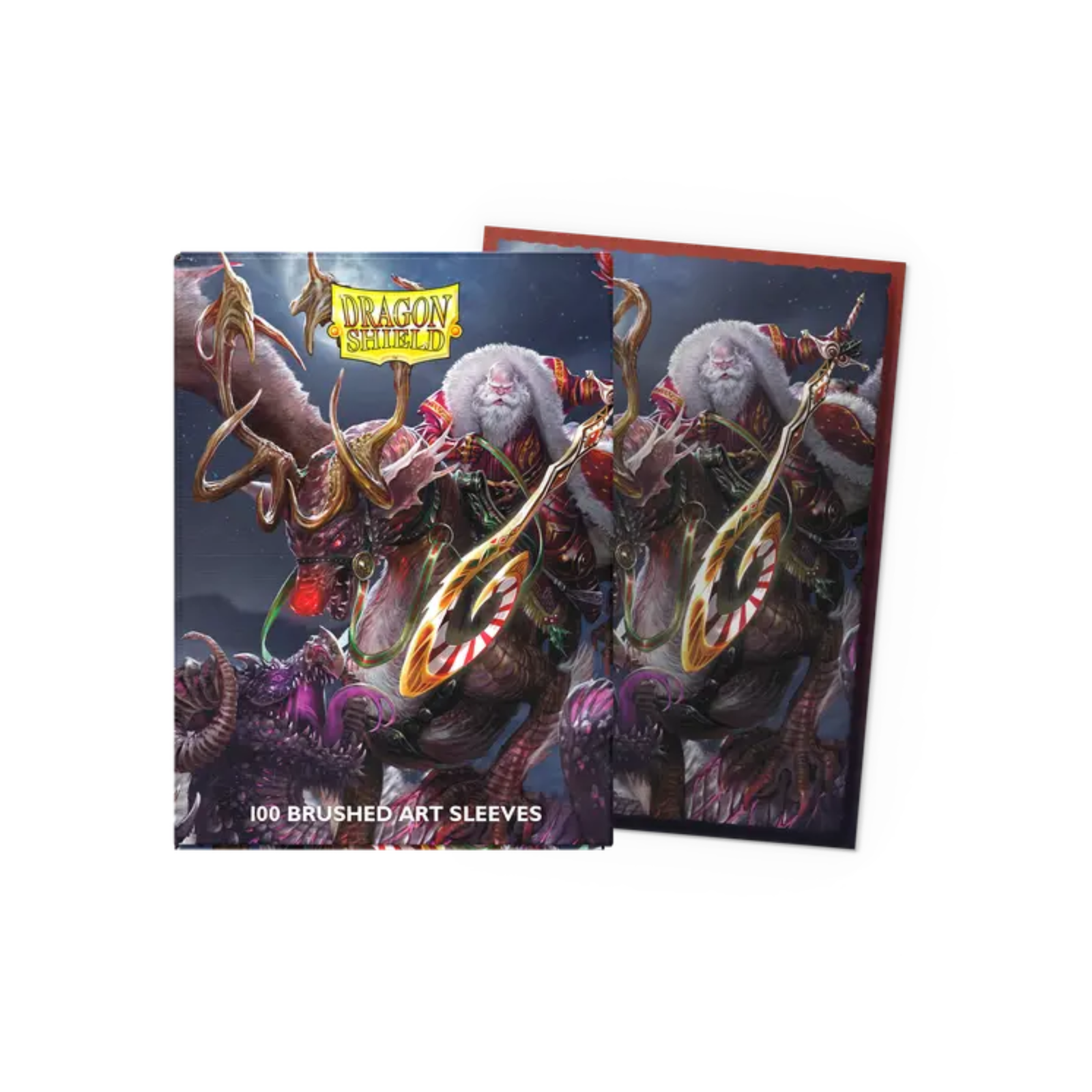 Dragon Shield Brushed Art Sleeves Standard Size 100pcs - Christmas Dragons 2022-Dragon Shield-Ace Cards & Collectibles