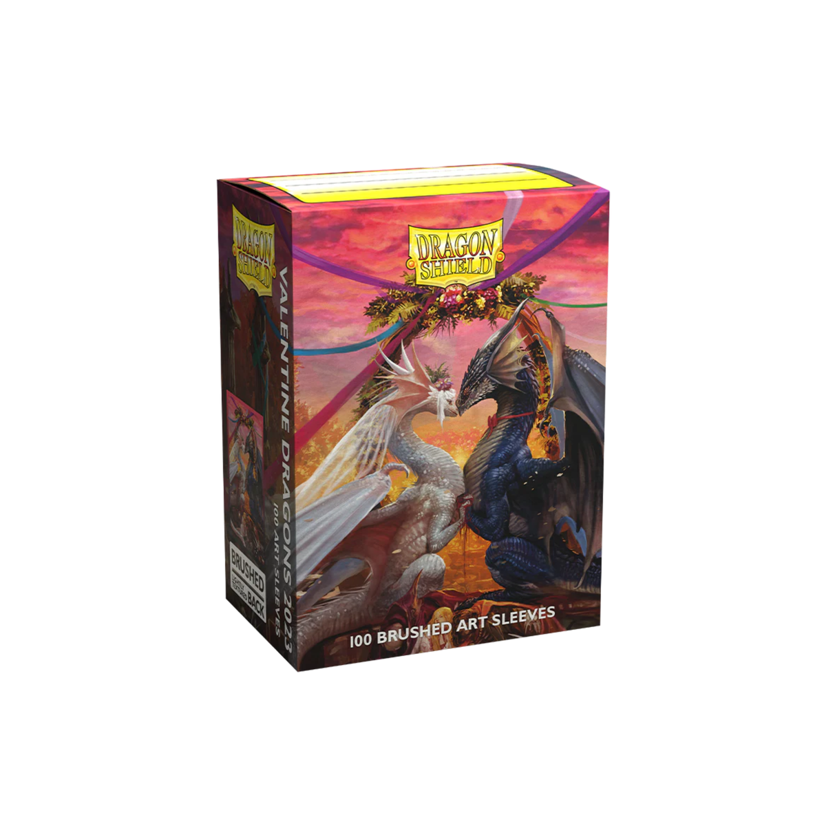 Dragon Shield Brushed Art Sleeves Standard Size 100pcs - Valentine Dragons 2023-Dragon Shield-Ace Cards & Collectibles