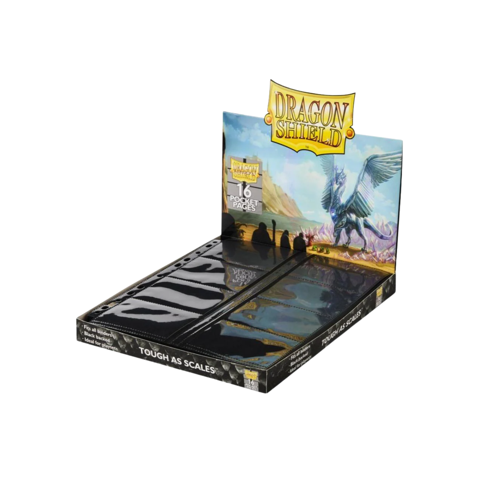 Dragon Shield Center-Loading Pages 16-Pocket for Card Album / Binder (Ultra Clear)-Loose Page (1pcs)-Dragon Shield-Ace Cards & Collectibles