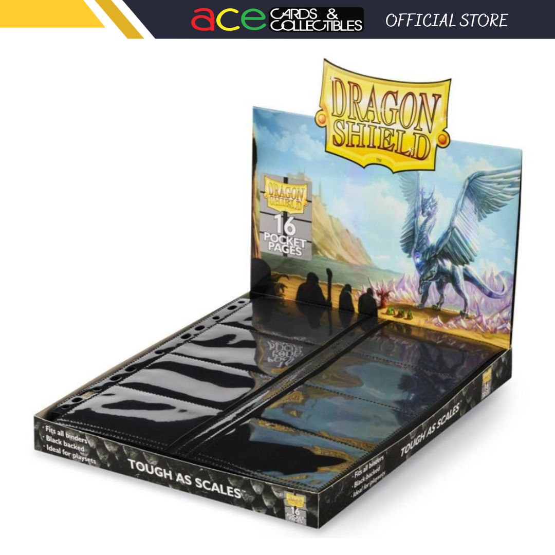 Dragon Shield Center-Loading Pages 16-Pocket for Card Album / Binder (Ultra Clear)-Loose Page (1pcs)-Dragon Shield-Ace Cards & Collectibles