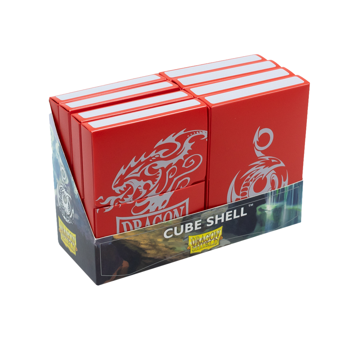 Dragon Shield Cube Shell - Red-One Box (8 pieces)-Dragon Shield-Ace Cards & Collectibles