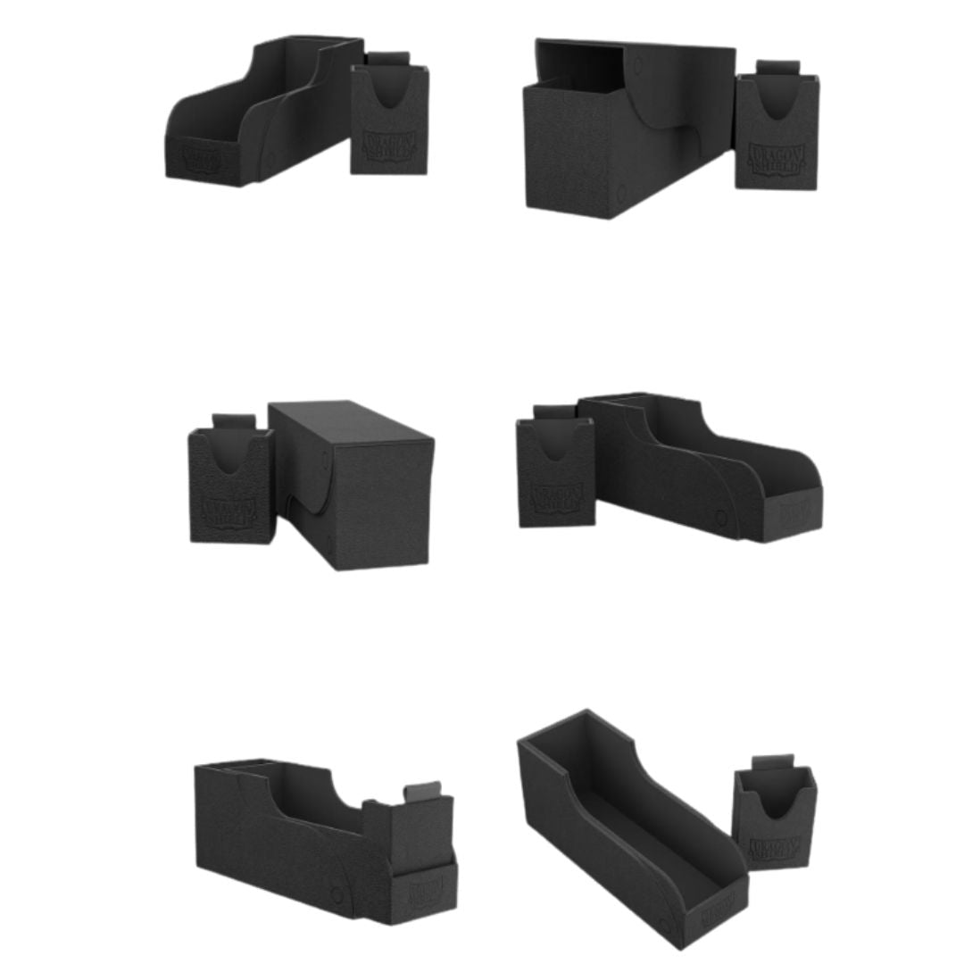 Dragon Shield Deck Box Nest+ 300-Black/Black-Dragon Shield-Ace Cards & Collectibles