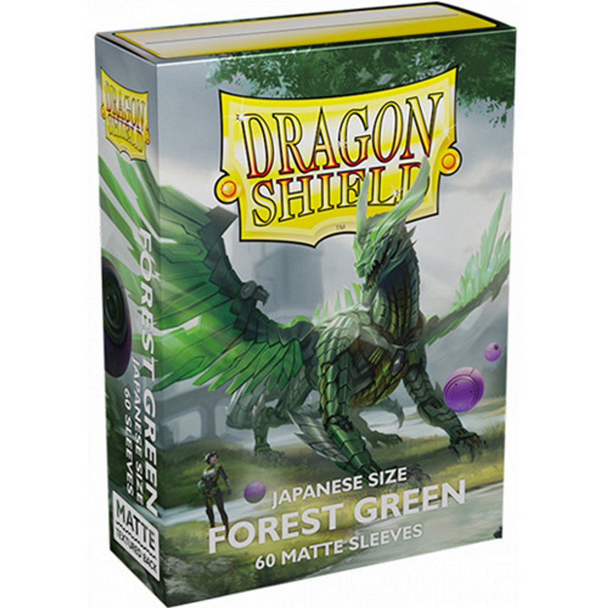 Dragon Shield Deck Protector Matte Sleeves 60pcs - &quot;Forest Green&quot; (Japanese Size)-Dragon Shield-Ace Cards &amp; Collectibles