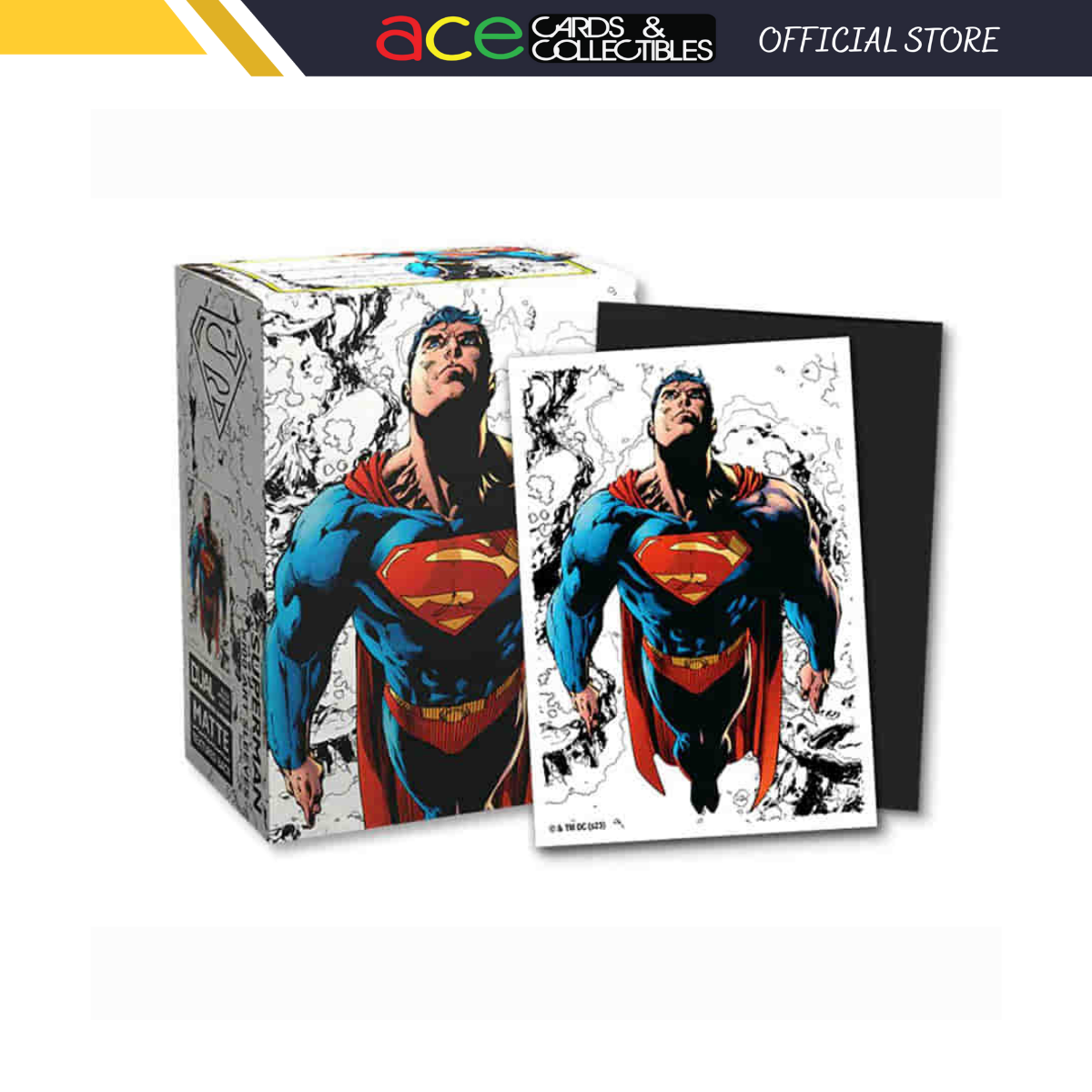 Dragon Shield Dual Matte Art Sleeves &quot;Superman Core (Full Color Variant)&quot; Standard Size 100pcs-Dragon Shield-Ace Cards &amp; Collectibles