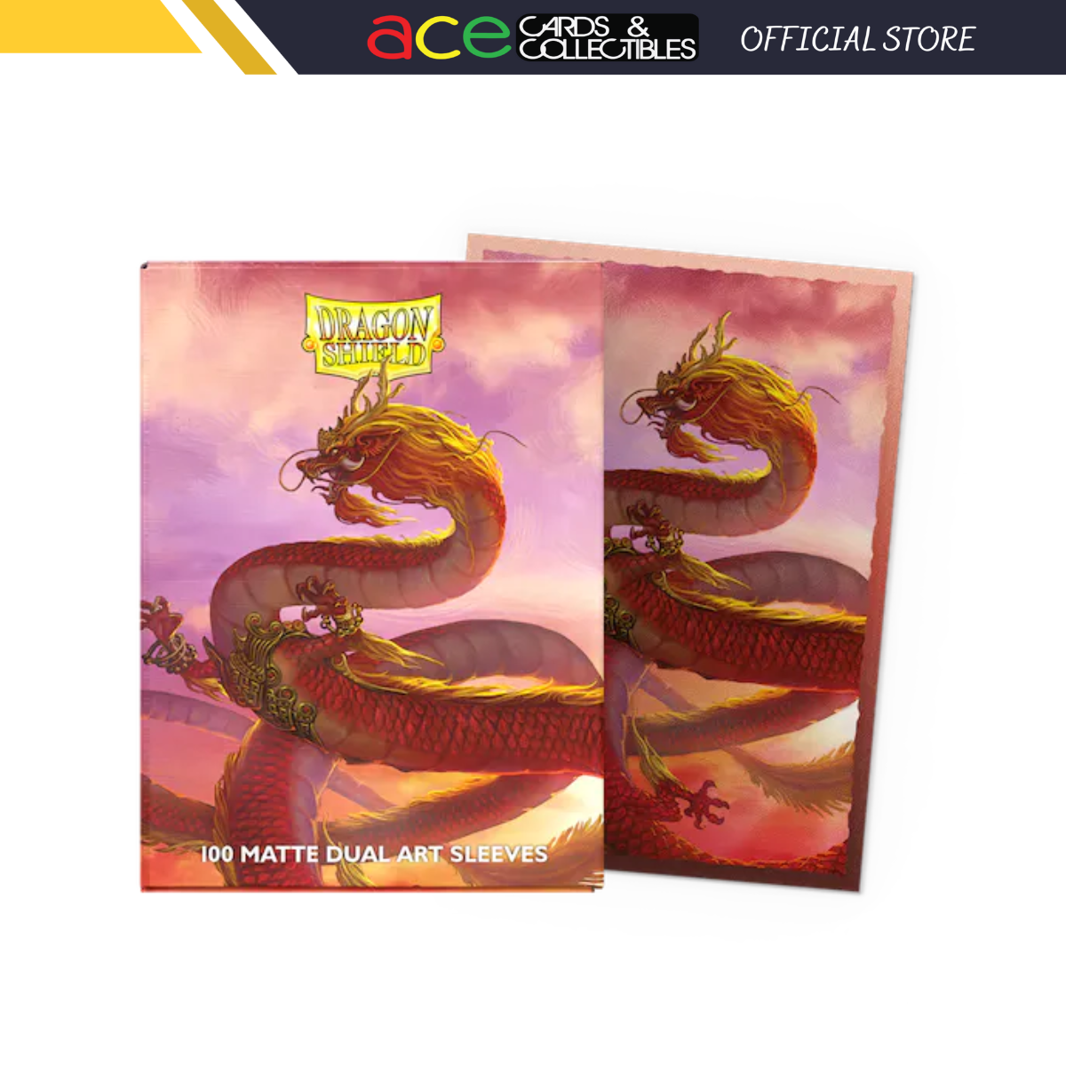 Dragon Shield Dual Matte Art Sleeves &quot;Year Of The Dragon 2024&quot; Standard Size 100pcs-Dragon Shield-Ace Cards &amp; Collectibles