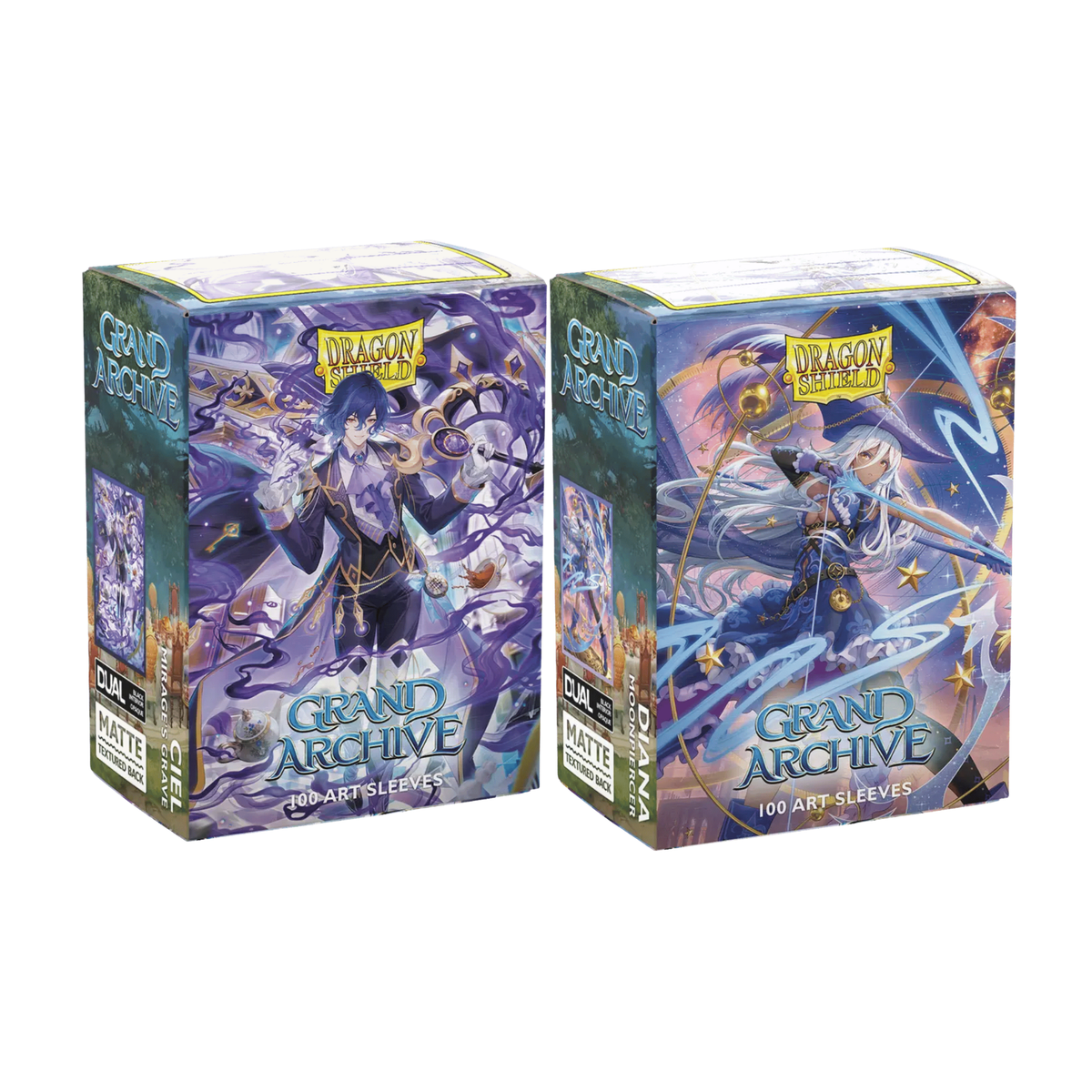 Dragon Shield Grand Archive Sleeve Art Matte Standard Size 100pcs "Ciel, Mirage's Grave / Diana, Moonpiercer"-Ciel-Dragon Shield-Ace Cards & Collectibles