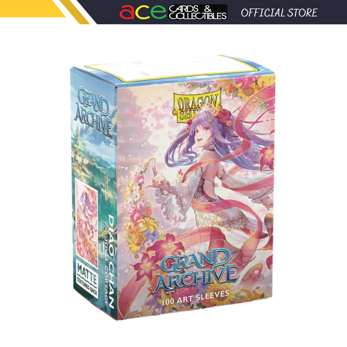 Dragon Shield Grand Archive Sleeve Art Matte Standard Size 100pcs "Diao Chan - Idyll Corsage"-Dragon Shield-Ace Cards & Collectibles
