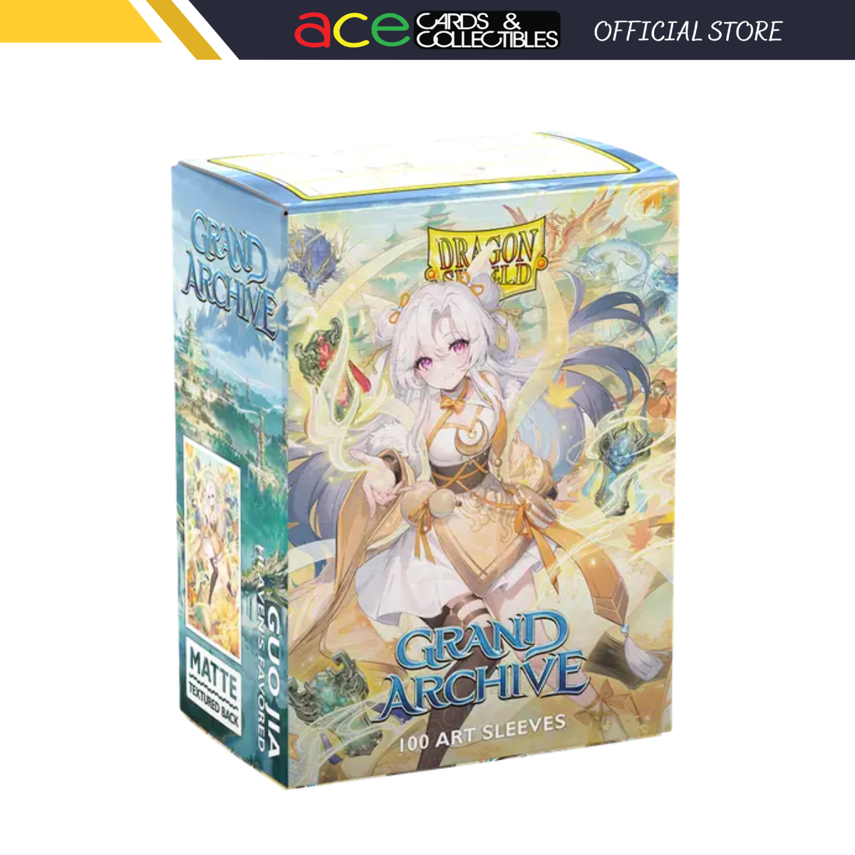 Dragon Shield Grand Archive Sleeve Art Matte Standard Size 100pcs "Guo Jia - Heaven's Favored"-Dragon Shield-Ace Cards & Collectibles