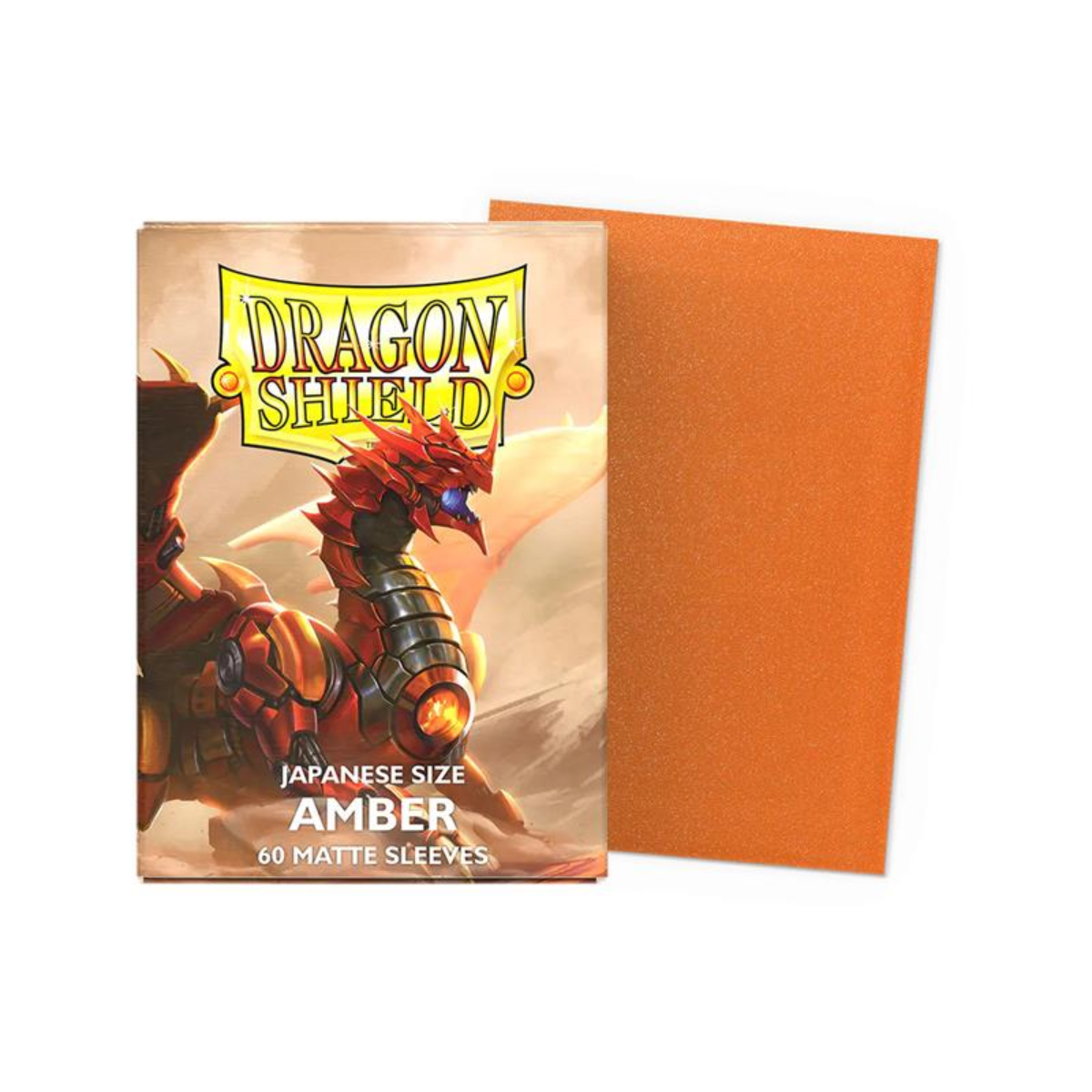 Dragon Shield Matte Sleeves Japanese Size 60pcs - Amber-Dragon Shield-Ace Cards & Collectibles