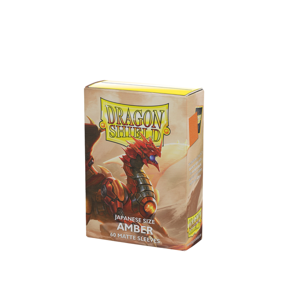 Dragon Shield Matte Sleeves Japanese Size 60pcs - Amber-Dragon Shield-Ace Cards & Collectibles