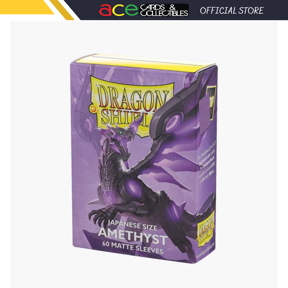 Dragon Shield Matte Sleeves Japanese Size 60pcs - Amethyst-Dragon Shield-Ace Cards & Collectibles