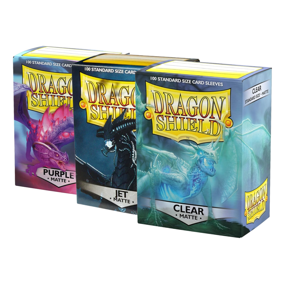 Dragon Shield Matte Standard Card Sleeves (100 pcs) — Multiple Colors-Clear Matte-Dragon Shield-Ace Cards & Collectibles