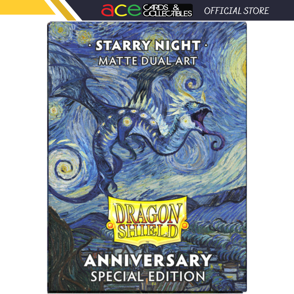 Dragon Shield Sleeve Art Matte Dual Standard Size 100pcs &quot;Starry Night&quot;-Dragon Shield-Ace Cards &amp; Collectibles