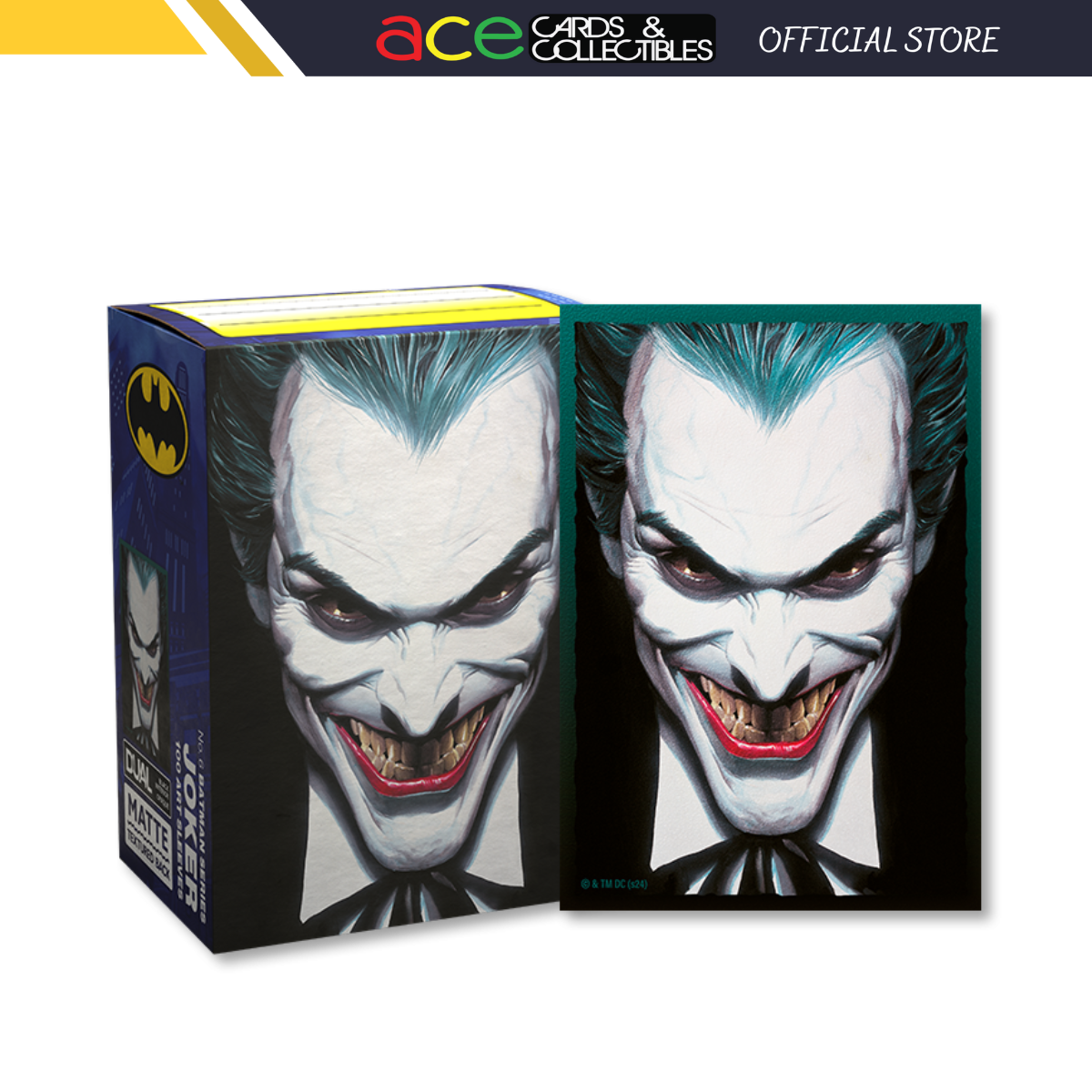 Dragon Shield Sleeve Art Matte Dual Standard Size 100pcs &quot;The Joker&quot;-Dragon Shield-Ace Cards &amp; Collectibles