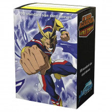 Dragon Shield Sleeve Art Matte Standard Size 100pcs &quot;My Hero Academia&quot;-All Might Punch-Dragon Shield-Ace Cards &amp; Collectibles