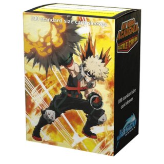 Dragon Shield Sleeve Art Matte Standard Size 100pcs &quot;My Hero Academia&quot;-Katsuki Bakugo-Dragon Shield-Ace Cards &amp; Collectibles