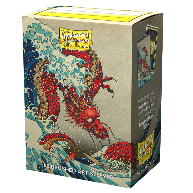 Dragon Shield Sleeve Art Matte Standard Size 100pcs &quot;The Great Wave&quot;-Dragon Shield-Ace Cards &amp; Collectibles