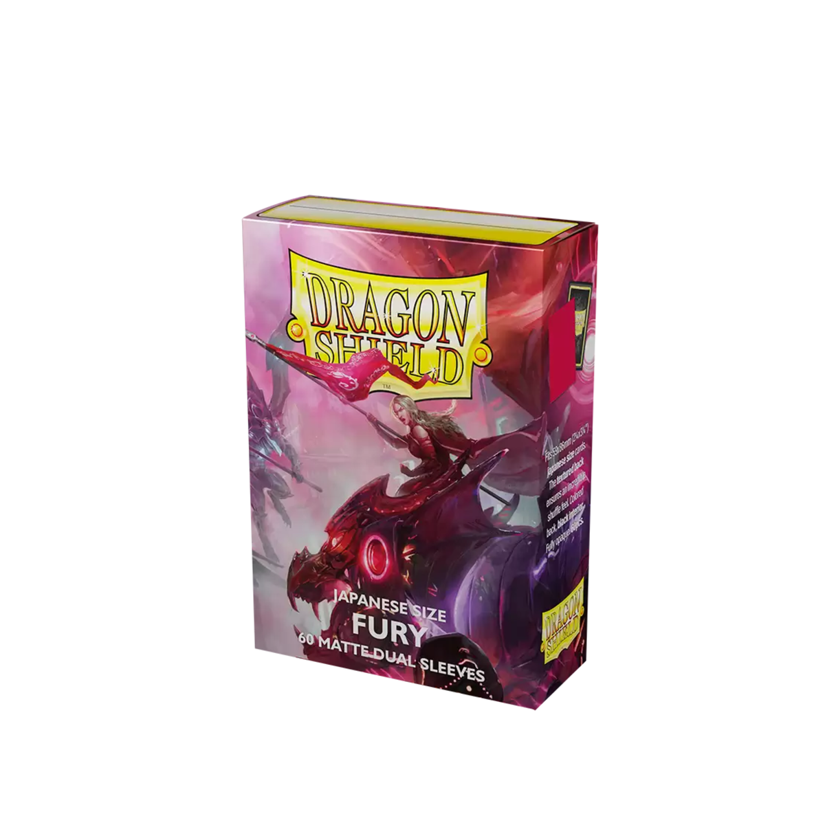Dragon Shield Sleeve Brushed Art Sleeves - Alaria, Commonwealth Champion "Fury" (Japanese size)-Dragon Shield-Ace Cards & Collectibles