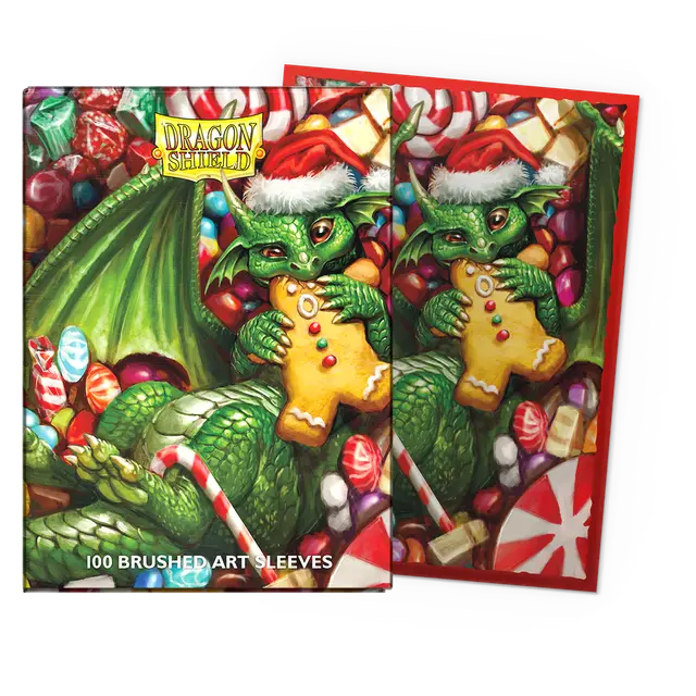 Dragon Shield Sleeve Brushed Art Standard Size 100pcs "Christmas 2024"-Dragon Shield-Ace Cards & Collectibles
