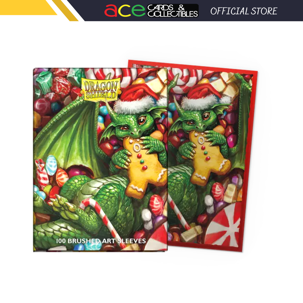 Dragon Shield Sleeve Brushed Art Standard Size 100pcs "Christmas 2024"-Dragon Shield-Ace Cards & Collectibles