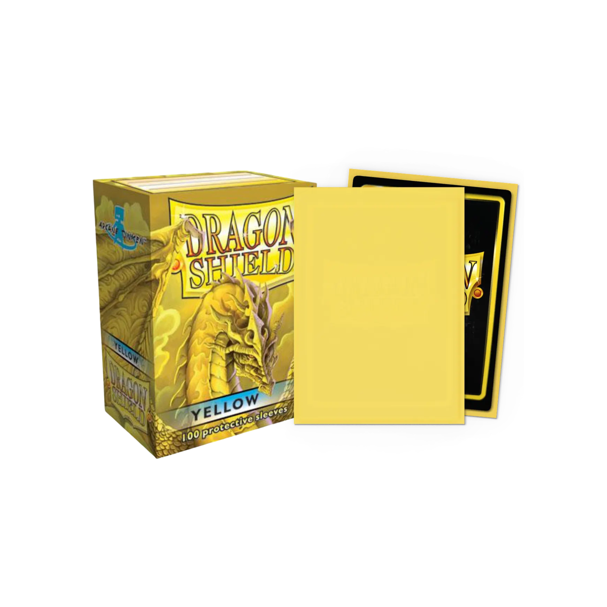 Dragon Shield Sleeve Classic Standard Size 100pcs - Yellow-Dragon Shield-Ace Cards & Collectibles