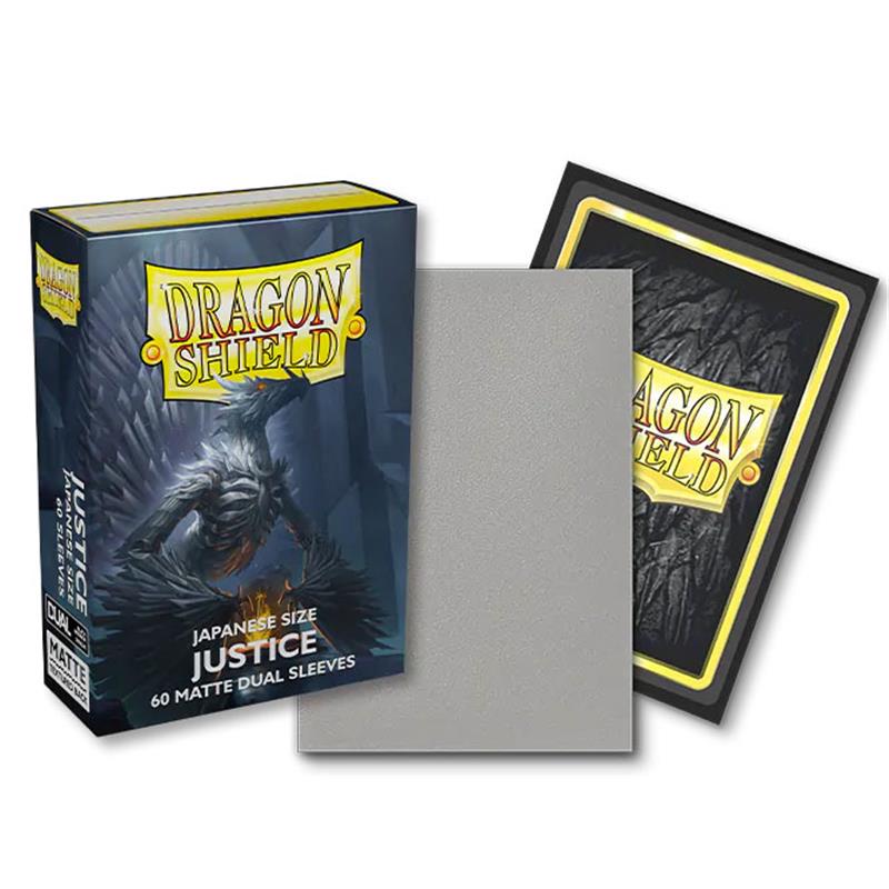 Dragon Shield Sleeve DS60J Matte DUAL Japanese size - Justice-Dragon Shield-Ace Cards &amp; Collectibles