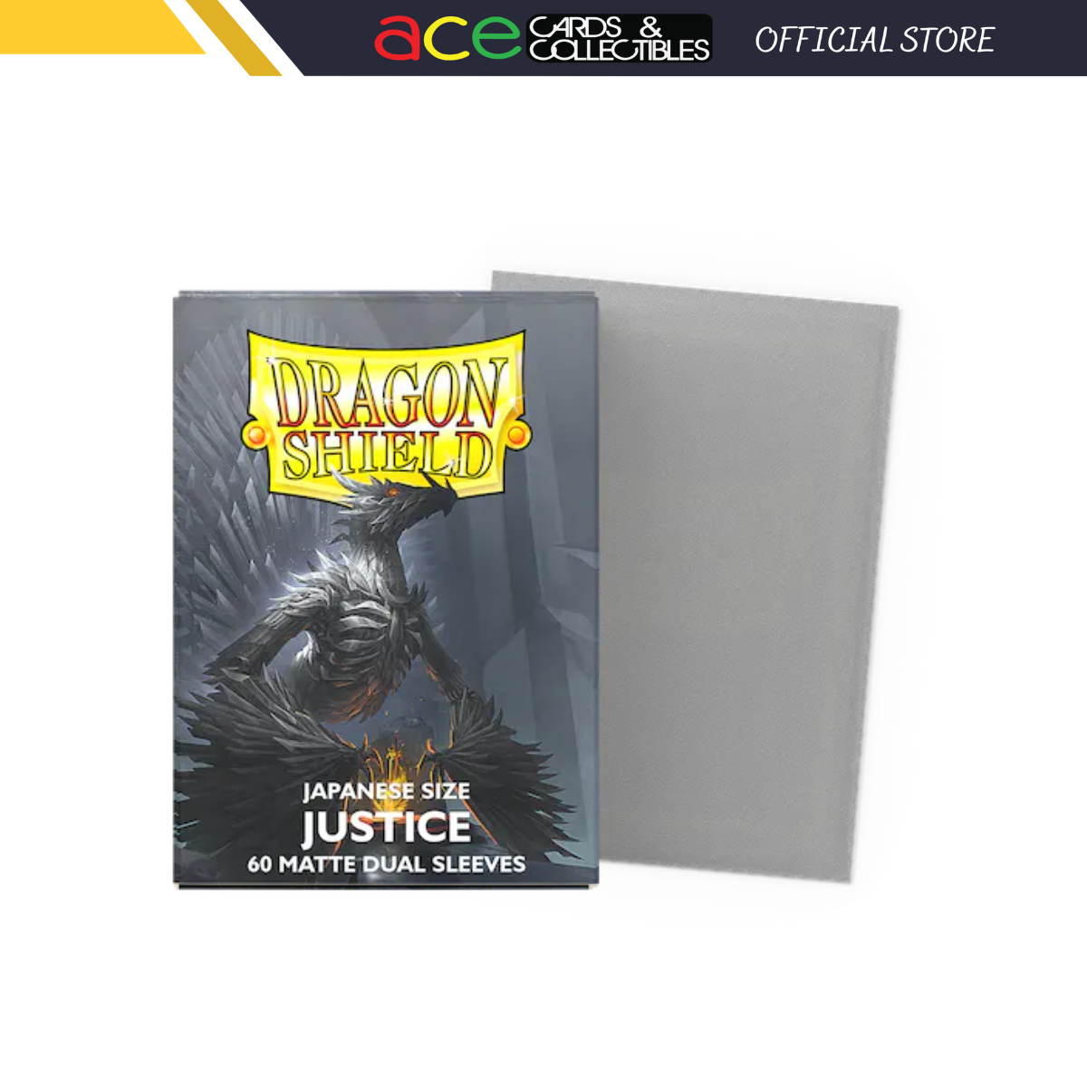 Dragon Shield Sleeve DS60J Matte DUAL Japanese size - Justice-Dragon Shield-Ace Cards & Collectibles