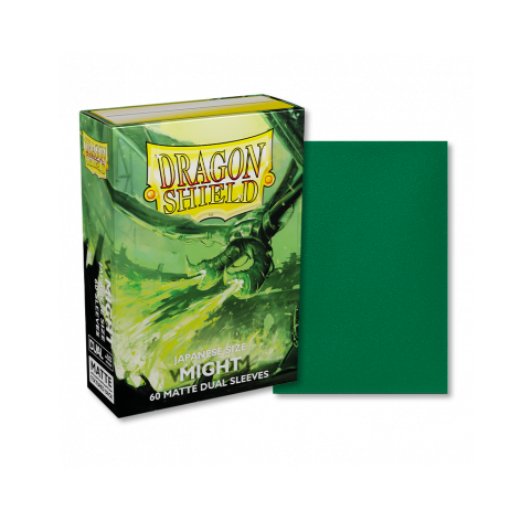 Dragon Shield Sleeve DS60J Matte DUAL Japanese size - Might-Dragon Shield-Ace Cards &amp; Collectibles