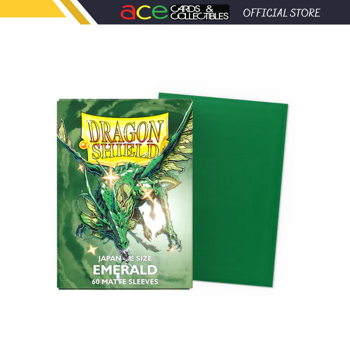 Dragon Shield Sleeve DS60J Matte Japanese size - Emerald-Dragon Shield-Ace Cards &amp; Collectibles