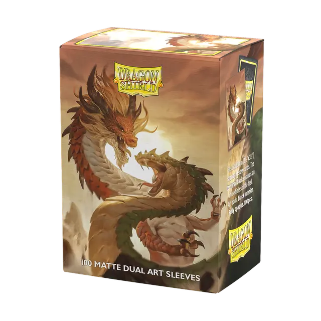 Dragon Shield Sleeve Dual Matte Art Standard Size 100pcs - "Wood Snake 2025"-Dragon Shield-Ace Cards & Collectibles