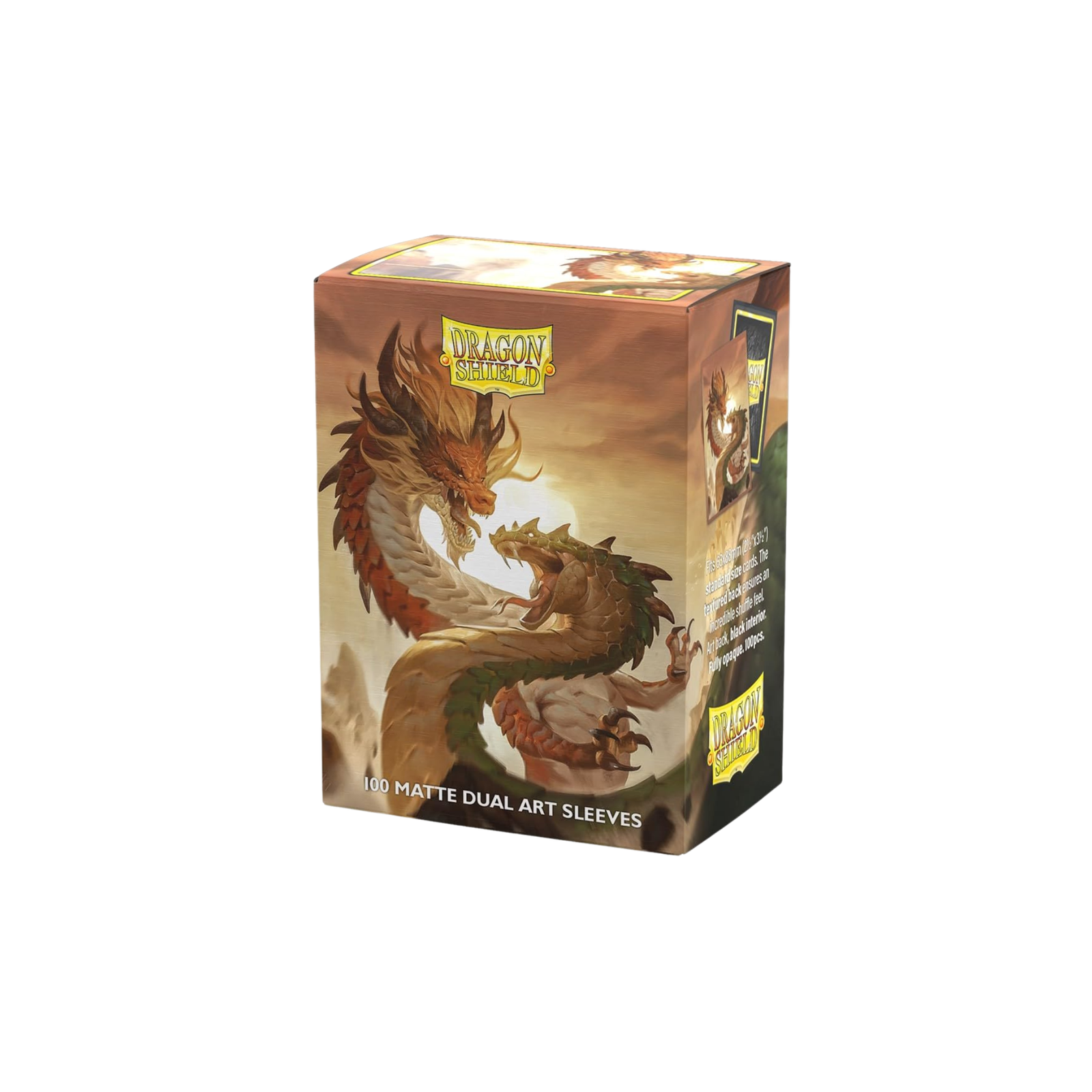 Dragon Shield Sleeve Dual Matte Art Standard Size 100pcs - "Wood Snake 2025"-Dragon Shield-Ace Cards & Collectibles