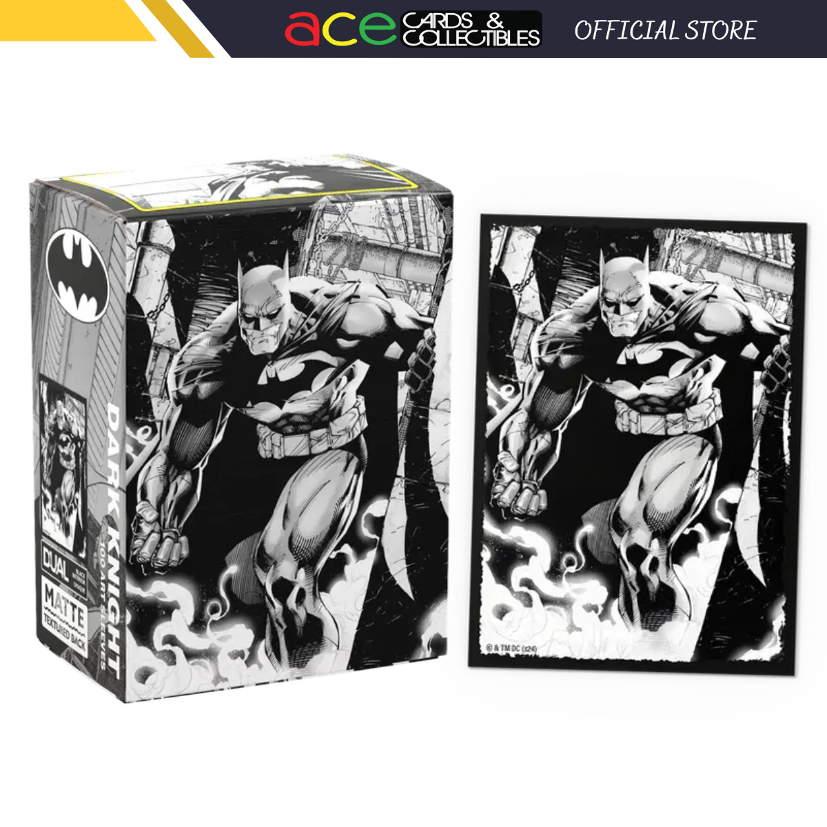 Dragon Shield Sleeve Dual Matte Art WB100 Standard Size &quot;Dark Knight&quot;-Dragon Shield-Ace Cards &amp; Collectibles