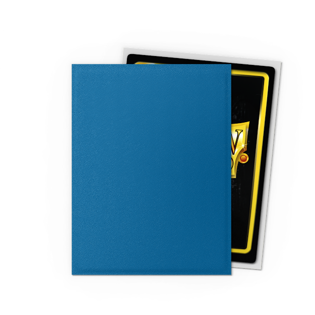 Dragon Shield Sleeve Dual Matte Standard Size 100pcs-Cobalt & Silver-Dragon Shield-Ace Cards & Collectibles