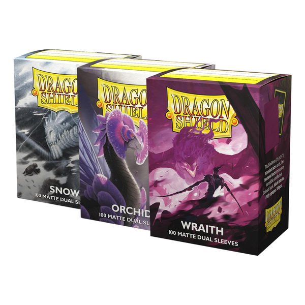 Dragon Shield Sleeve Dual Matte Standard Size 100pcs - Multiple Colors-Snow (Nirin)-Dragon Shield-Ace Cards & Collectibles