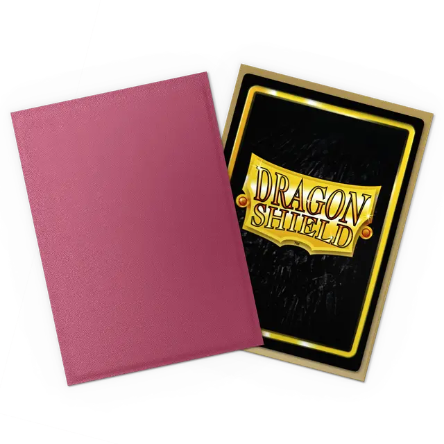 Dragon Shield Sleeve Dual Matte Standard Size 100pcs-Pomegranate & Gold-Dragon Shield-Ace Cards & Collectibles