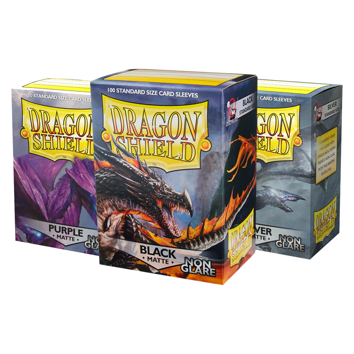 Dragon Shield Sleeve Matte Non-Glare Standard Size 100pcs-Black Non-Glare-Dragon Shield-Ace Cards & Collectibles