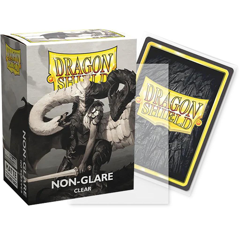 Dragon Shield Sleeve Matte Non-Glare Standard Size 100pcs &quot;Matte Clear V2&quot;-Dragon Shield-Ace Cards &amp; Collectibles