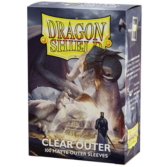 Dragon Shield Sleeve Outer Standard Size 100pcs "Matte Clear"-Dragon Shield-Ace Cards & Collectibles