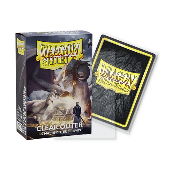 Dragon Shield Sleeve Outer Standard Size 100pcs "Matte Clear"-Dragon Shield-Ace Cards & Collectibles