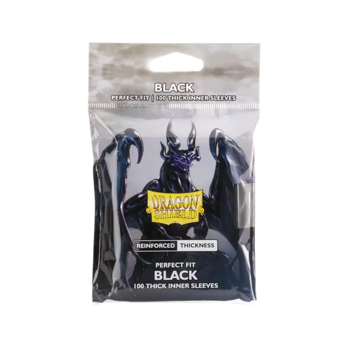 Dragon Shield Sleeve Perfect Fit 100pcs (Standard & Japanese Size)-Perfect Thick-Black-Dragon Shield-Ace Cards & Collectibles