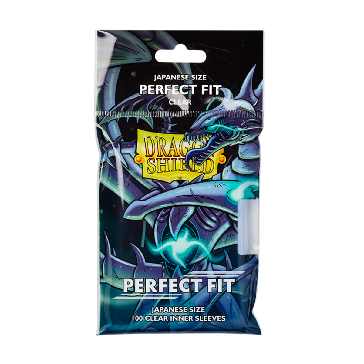 Dragon Shield Sleeve Perfect Fit 100pcs (Standard & Japanese Size)-Toploading (Clear) - Small-Dragon Shield-Ace Cards & Collectibles