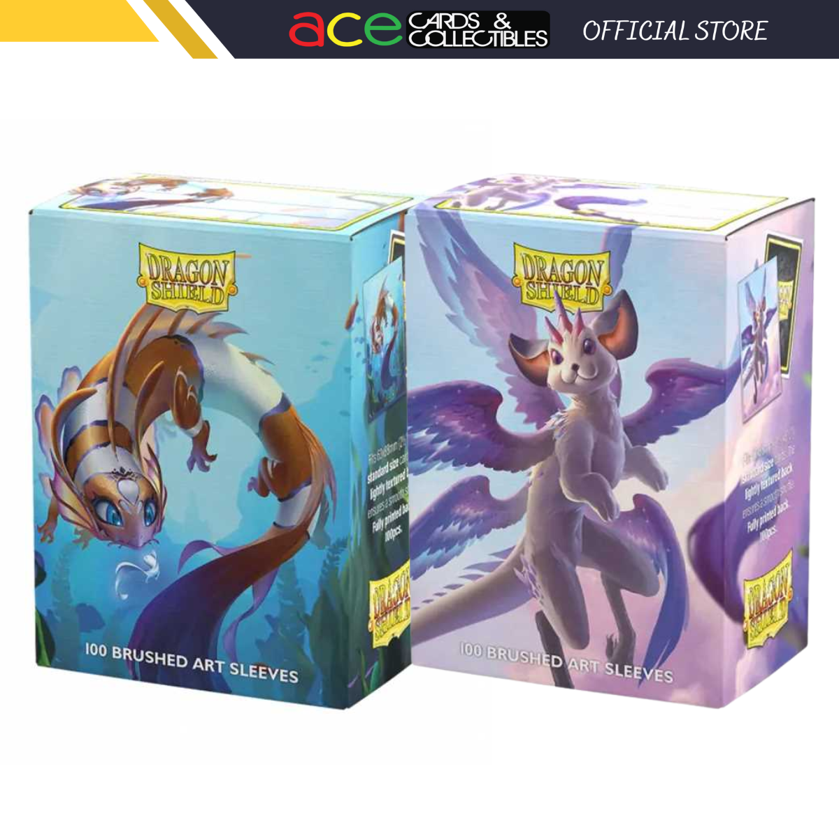 Dragon Shield Sleeves Standard Size Brushed Art Sleeves 100 "The Cinderfin/The Whiskerwing"-The Cinderfin-Dragon Shield-Ace Cards & Collectibles