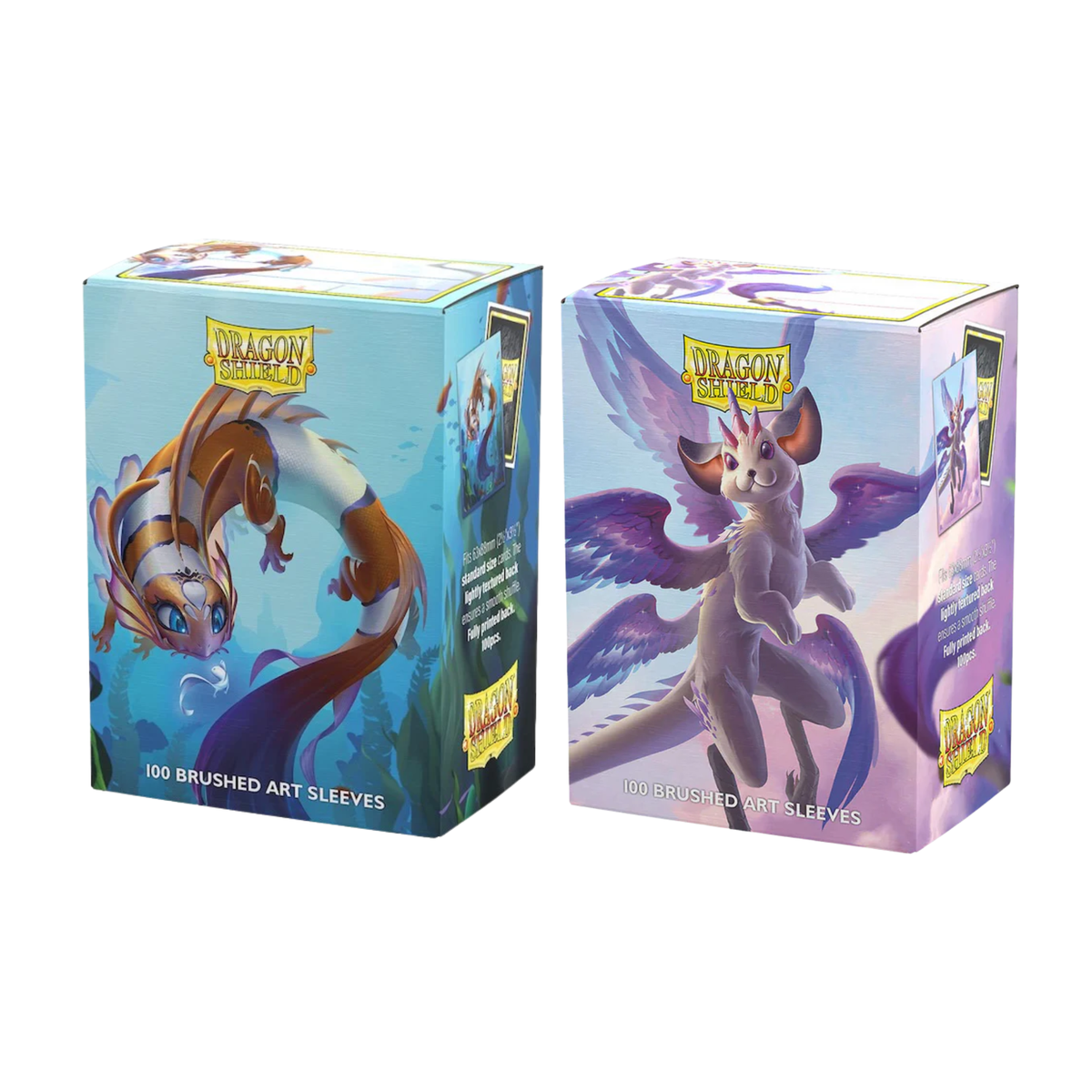 Dragon Shield Sleeves Standard Size Brushed Art Sleeves 100 "The Cinderfin/The Whiskerwing"-The Cinderfin-Dragon Shield-Ace Cards & Collectibles
