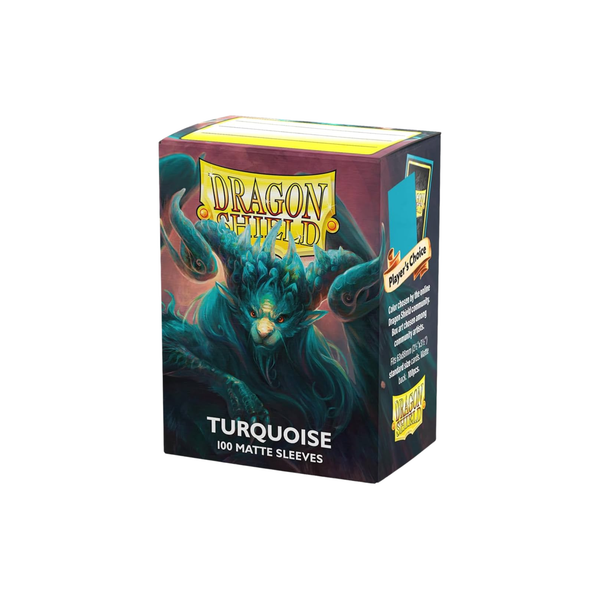 Dragon Shield Standard Matte Sleeves 100pcs - Matte Turquoise-Dragon Shield-Ace Cards & Collectibles