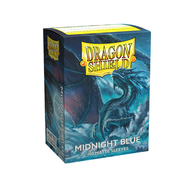 Dragon Shield Standard Matte Sleeves 100pcs - &quot;Midnight Blue&quot;-Dragon Shield-Ace Cards &amp; Collectibles