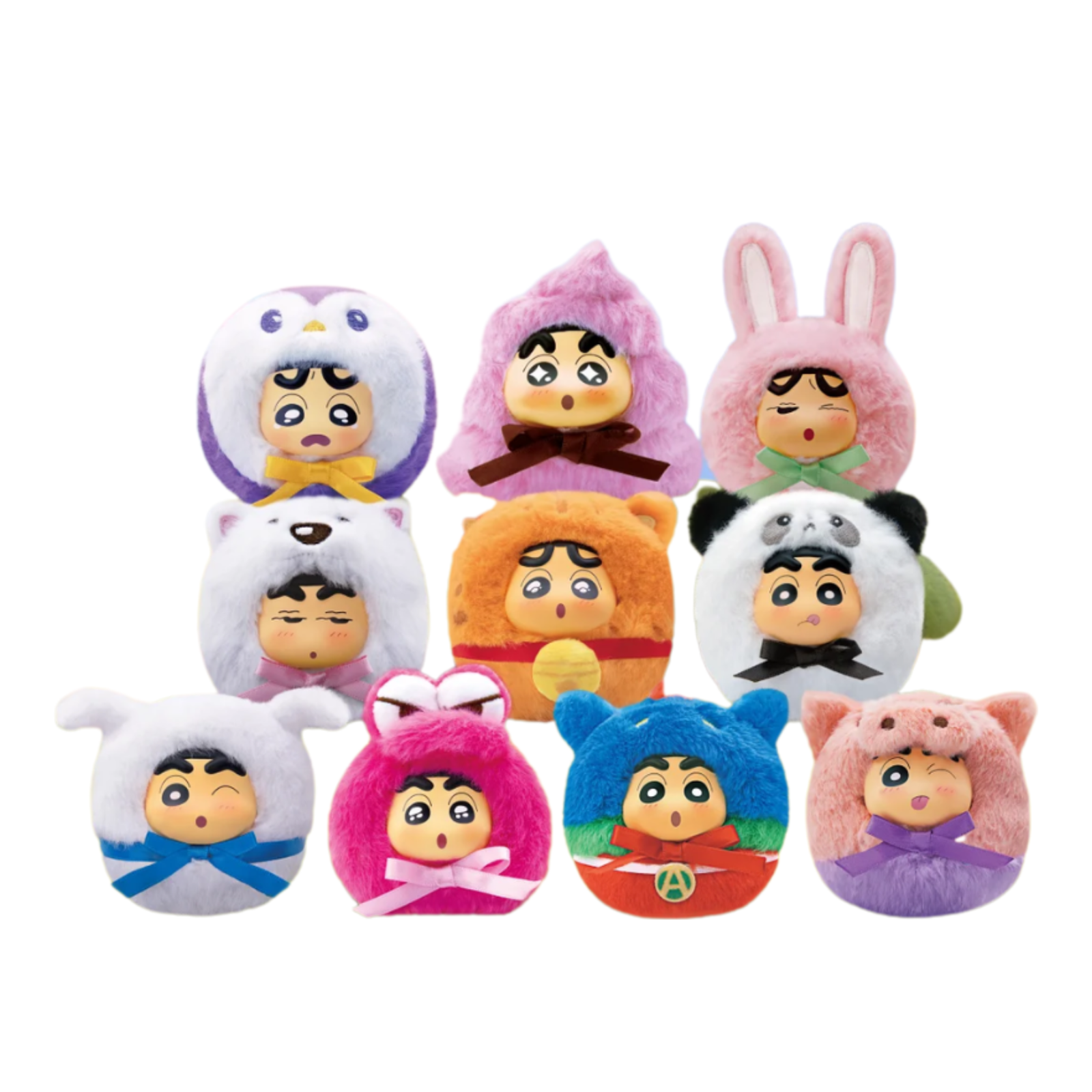 EAKI x Crayon Shin-chan Adorable Plush Keychain Blind Box-Single Box (Random)-EAKI-Ace Cards & Collectibles