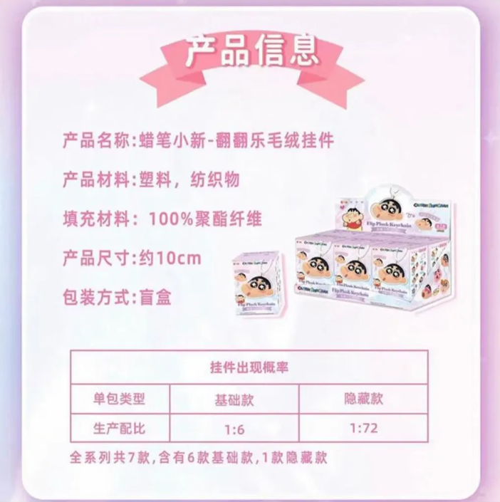 EAKI x Crayon Shinchan Flip Plush Keychain Series-Single Box (Random)-EAKI-Ace Cards & Collectibles