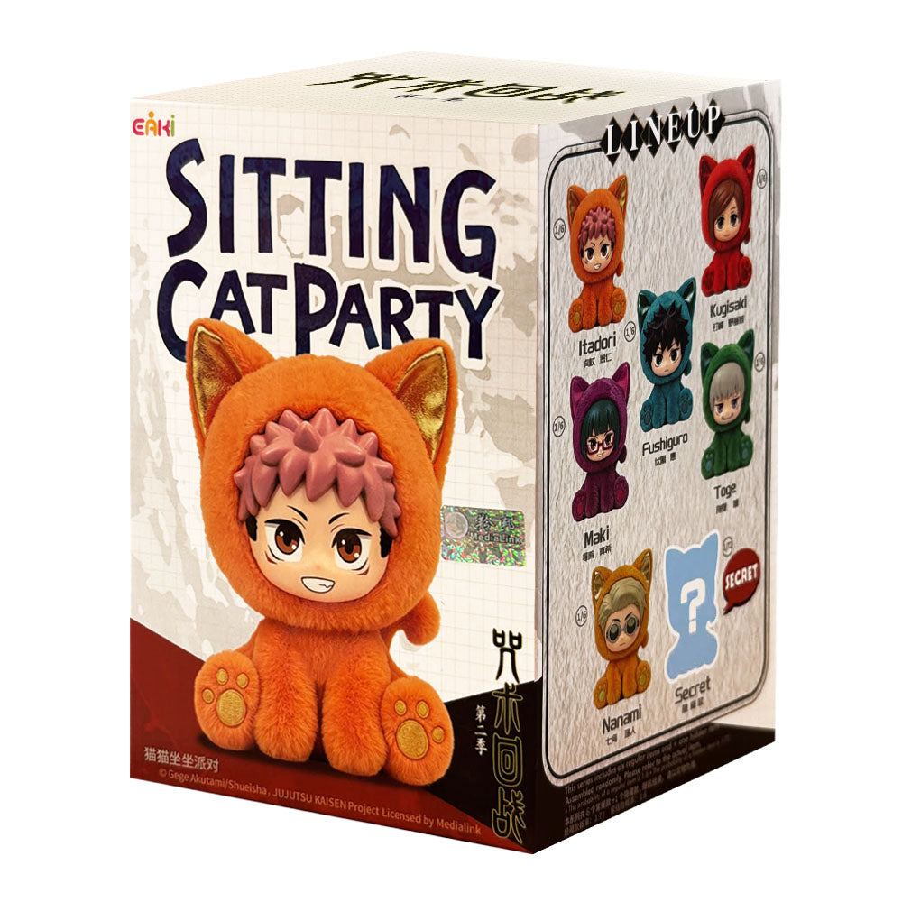 EAKI x Jujutsu Kaisen Sitting Cat Party Plushie Blind Box-Single Box (Random)-EAKI-Ace Cards & Collectibles