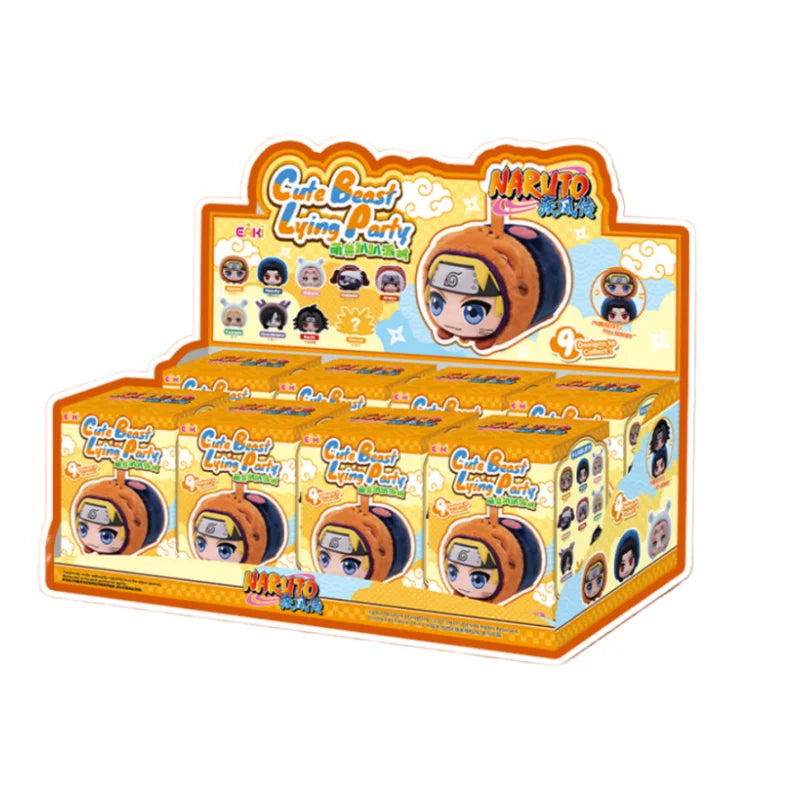 EAKI x Naruto Shippuden "Cute Beast Lying Party Series" Plush Toys Blind Box-Whole Box (8pcs)-EAKI-Ace Cards & Collectibles